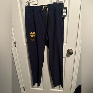 NWT Notre dame underarmor workout pants